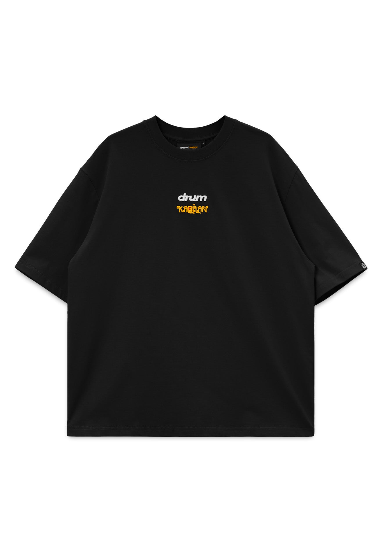 Drum X Kabilan Boxing Glove Grunge Photoprint Oversized Tee- Black