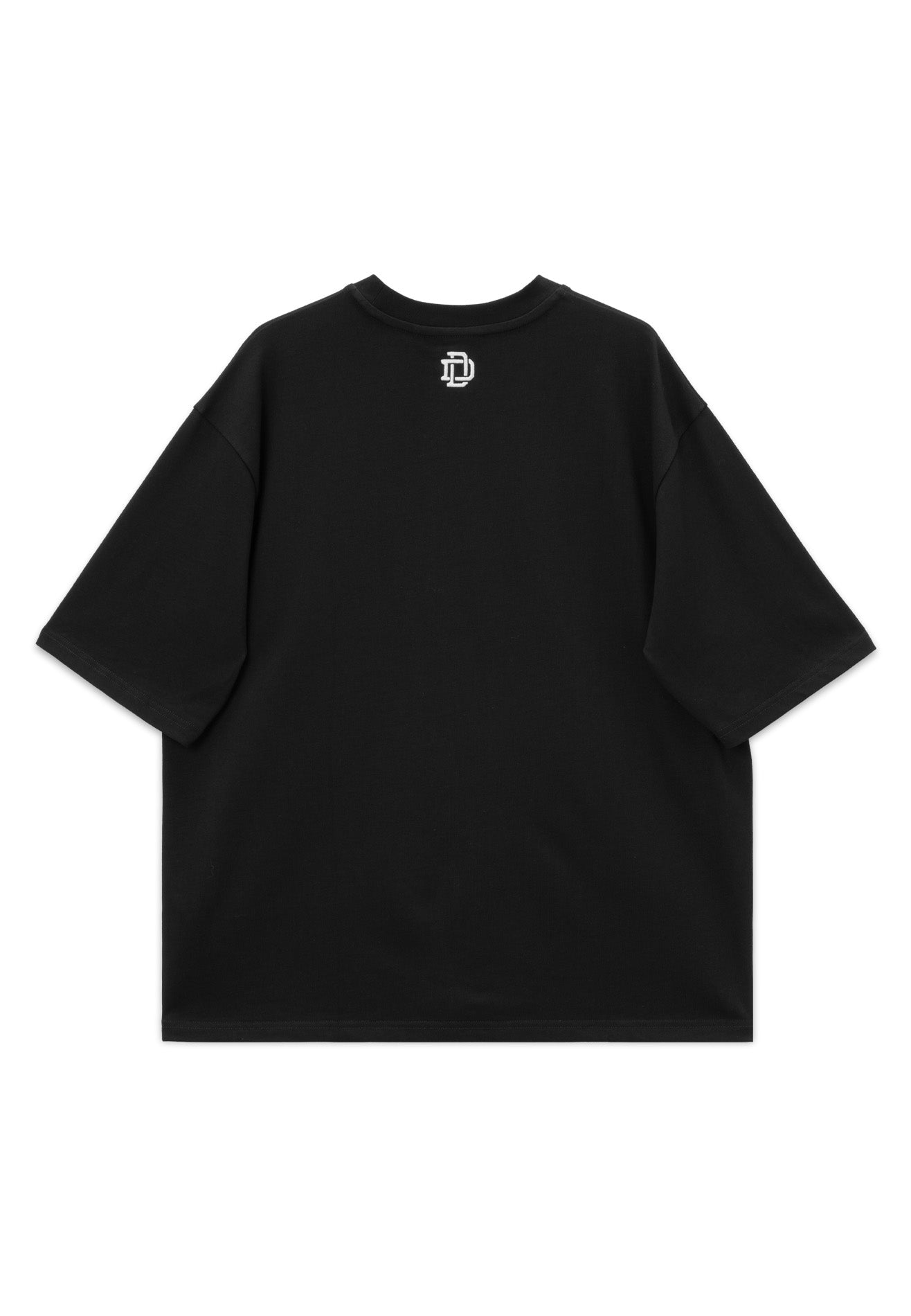 Drum X Kabilan The Rise Grunge Photoprint Oversized Tee- Black
