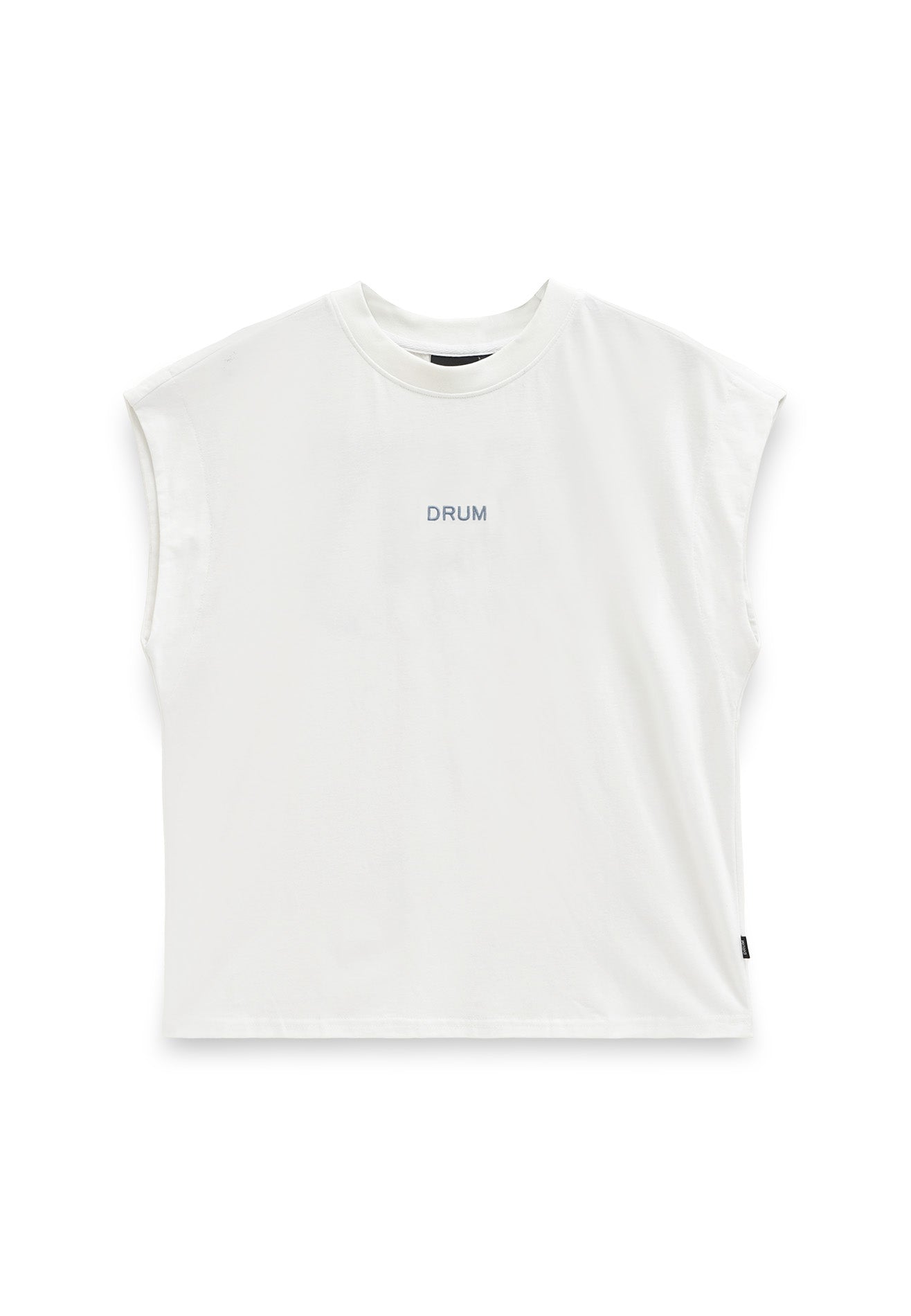 DRUM SELECT Women Beats Embroidery Top- White