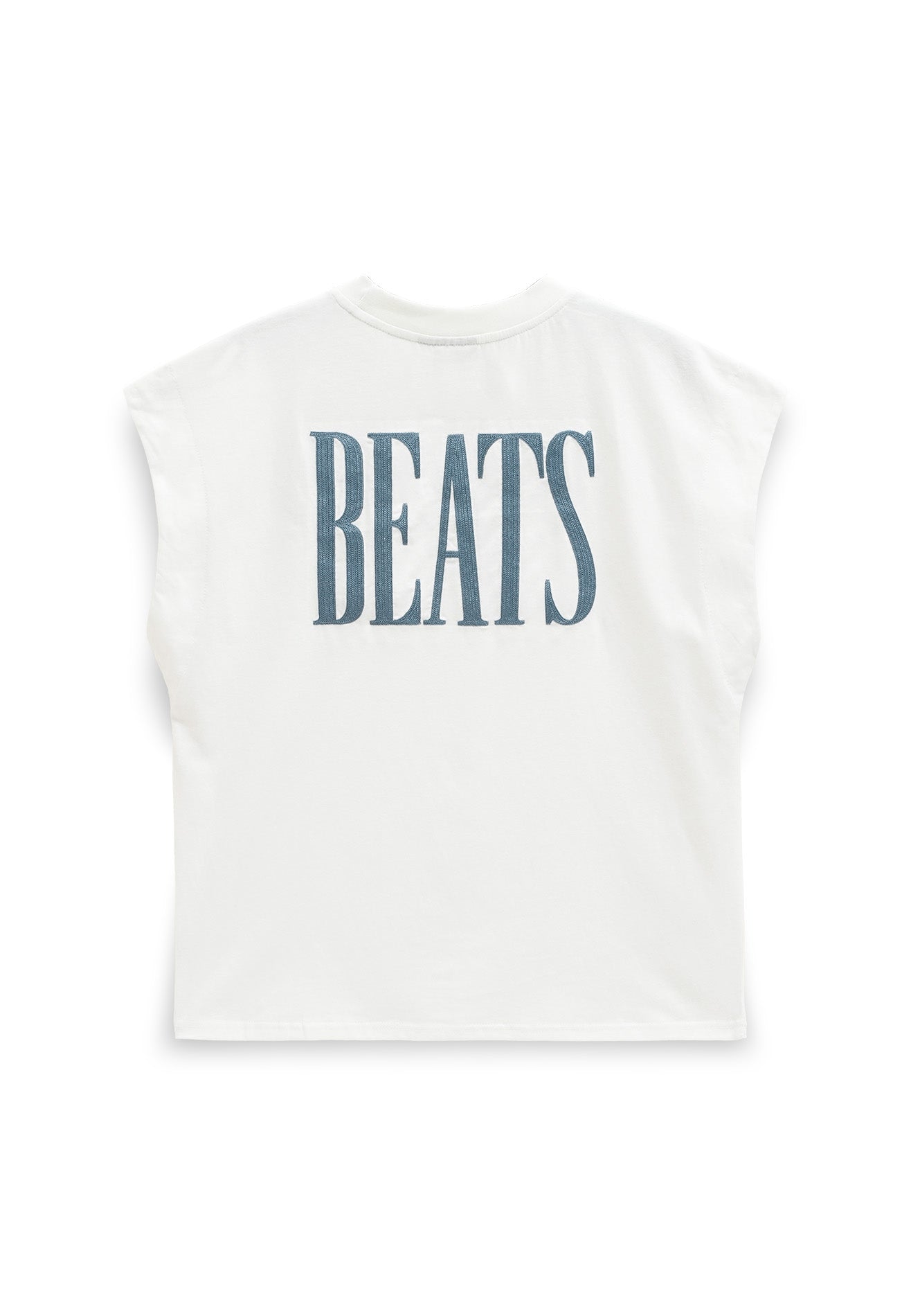 DRUM SELECT Women Beats Embroidery Top- White