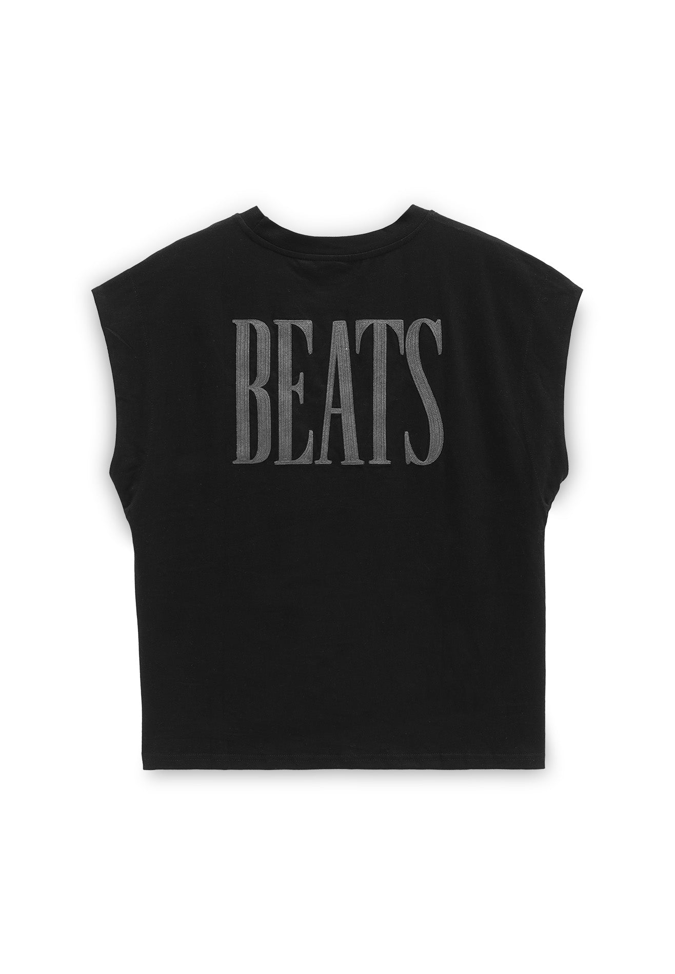DRUM SELECT Women Beats Embroidery Top- Black