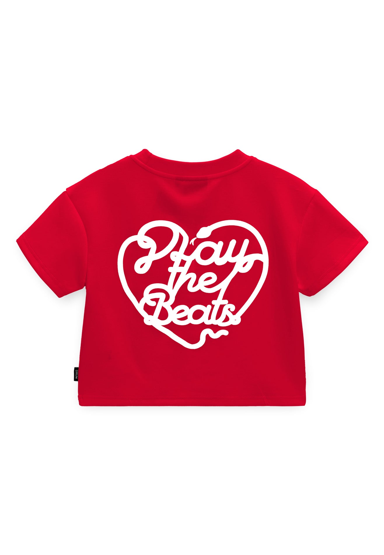 DRUM SELECT Women Reflective Slogan CNY Top- Red