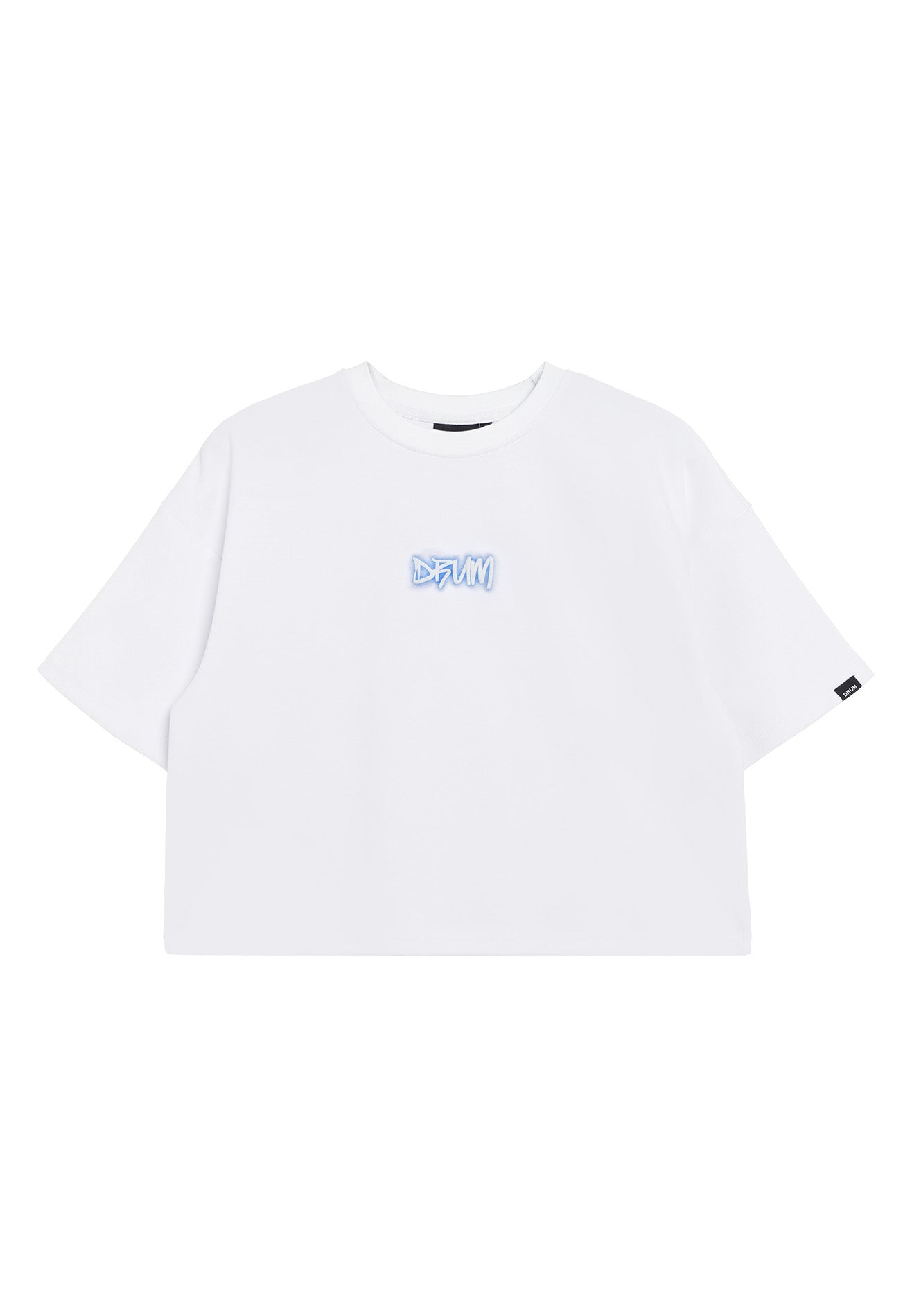 SELECT Women Puff Print & Spray Oversized Tee- White