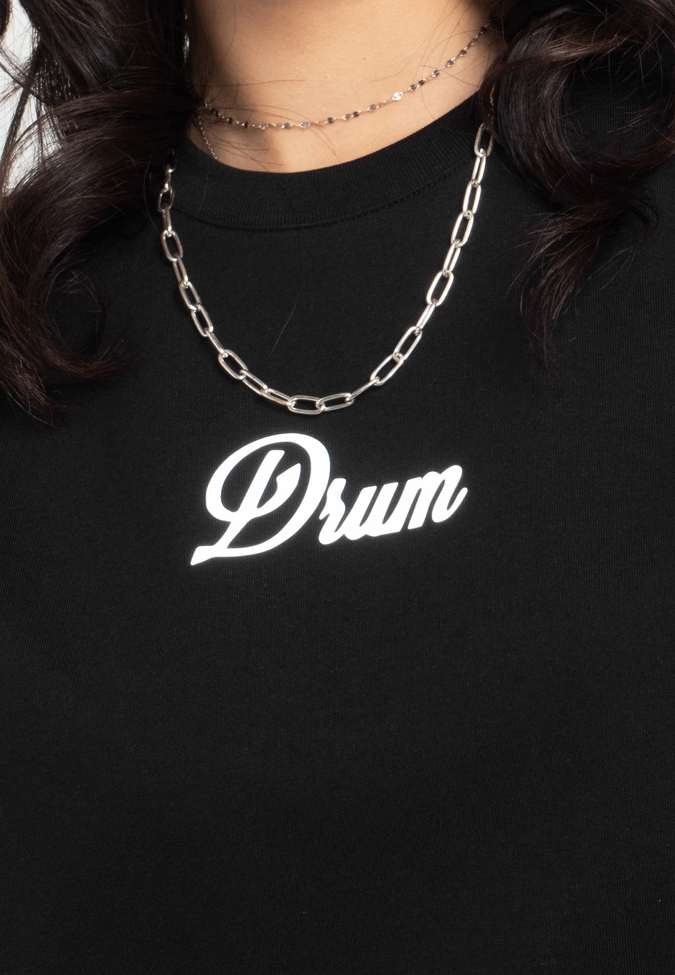 SELECT Women Reflective Print Top- Black