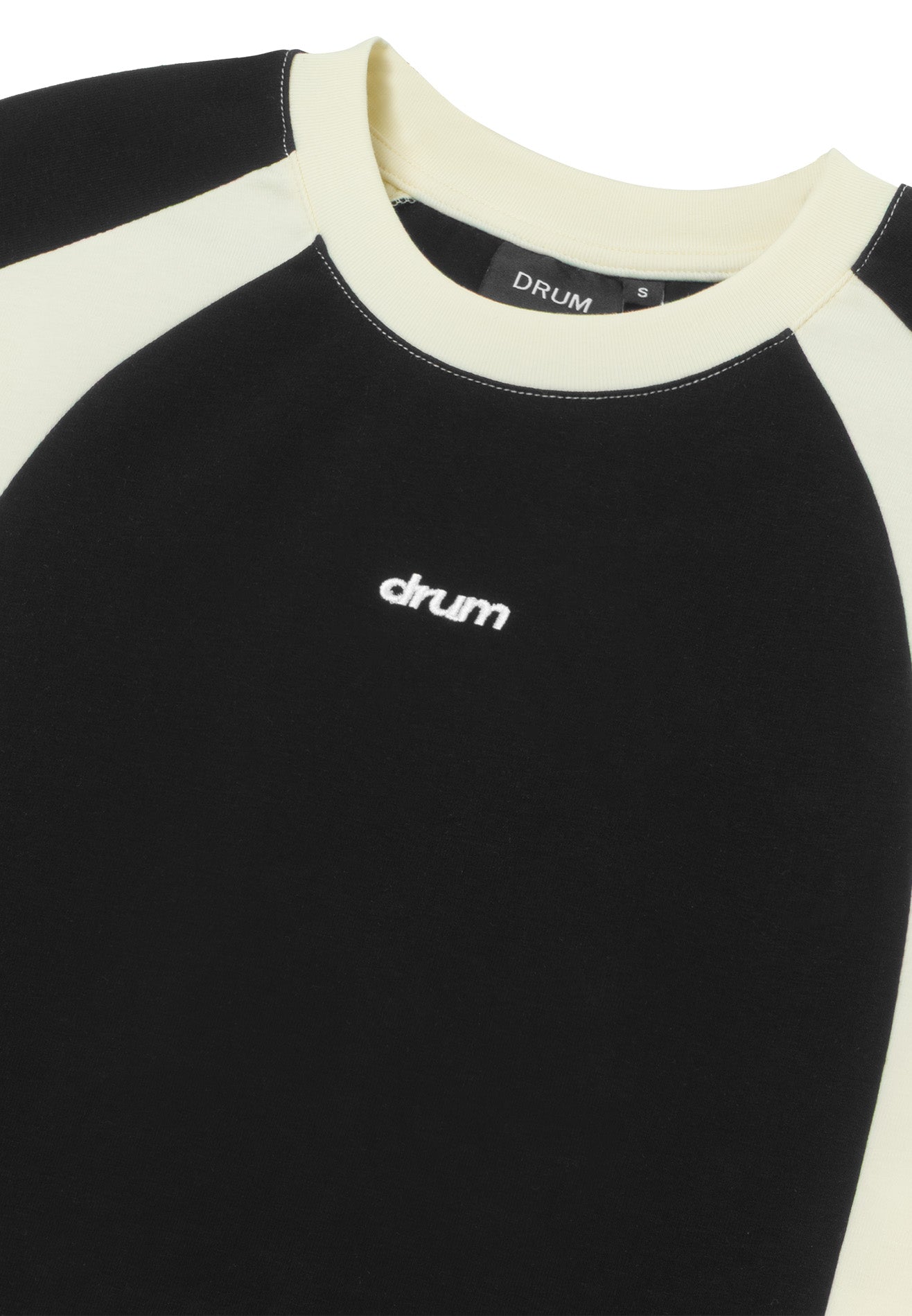 DRUM S. Women Logo Embroidery Top- Black