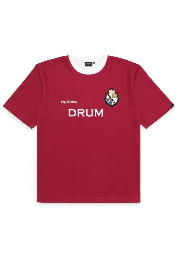 DRUM SELECT Logo Oversized Jersey - Red