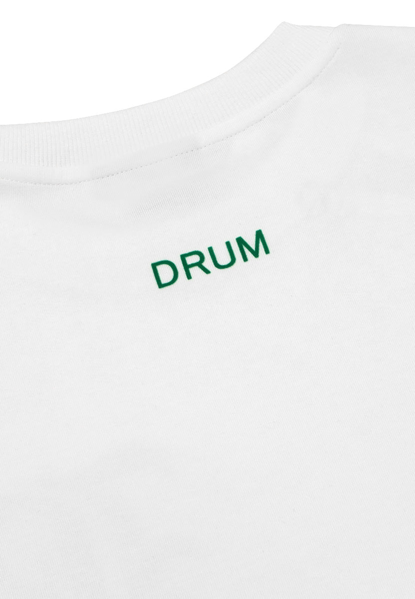 DRUM SELECT Beats Oversized Tee- White