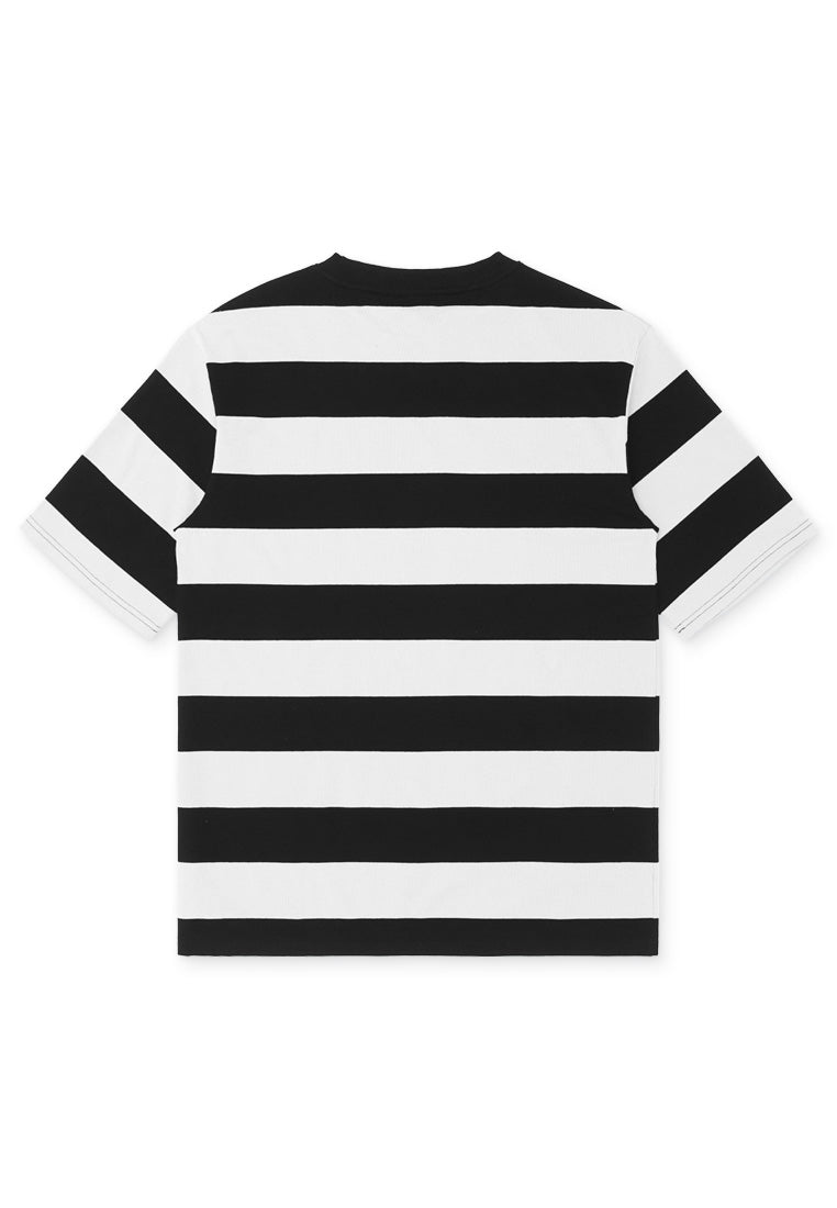 DRUM Select Beats Oversized Stripe Tee - Black