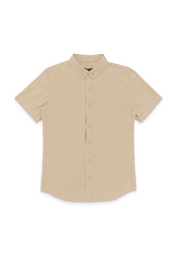 DRUM Casual Short Sleeve Shirt- Khaki