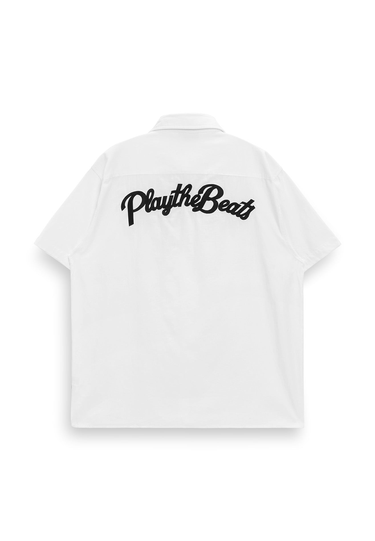 Select Logo Embroidery Mechanic Short Sleeve Shirt- White