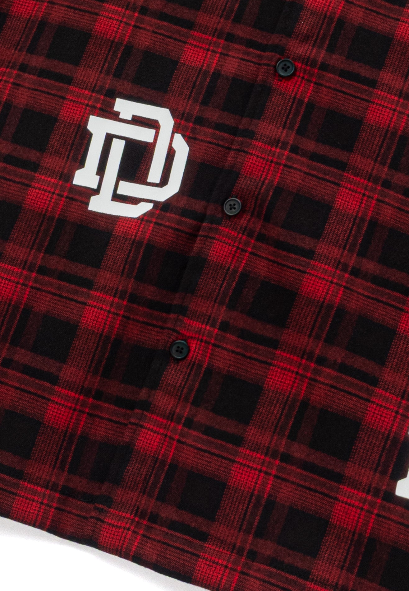 DRUM S. Checkmate Edition Icon Print Short Sleeve Boxy Shirt- Red