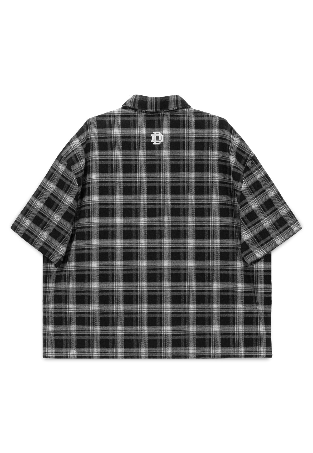 DRUM S. Checkmate Edition Short Sleeve Boxy Shirt- Black
