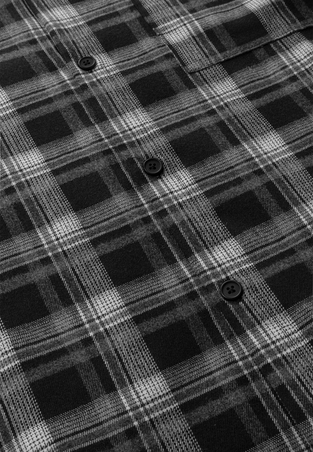 DRUM S. Checkmate Edition Short Sleeve Boxy Shirt- Black