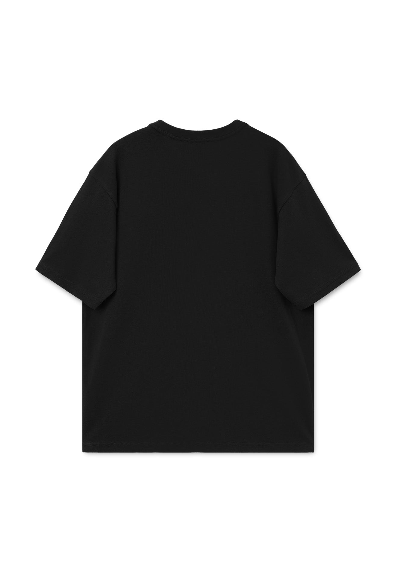 DRUM E. Casual Logo Relaxed Fit Tee- Black