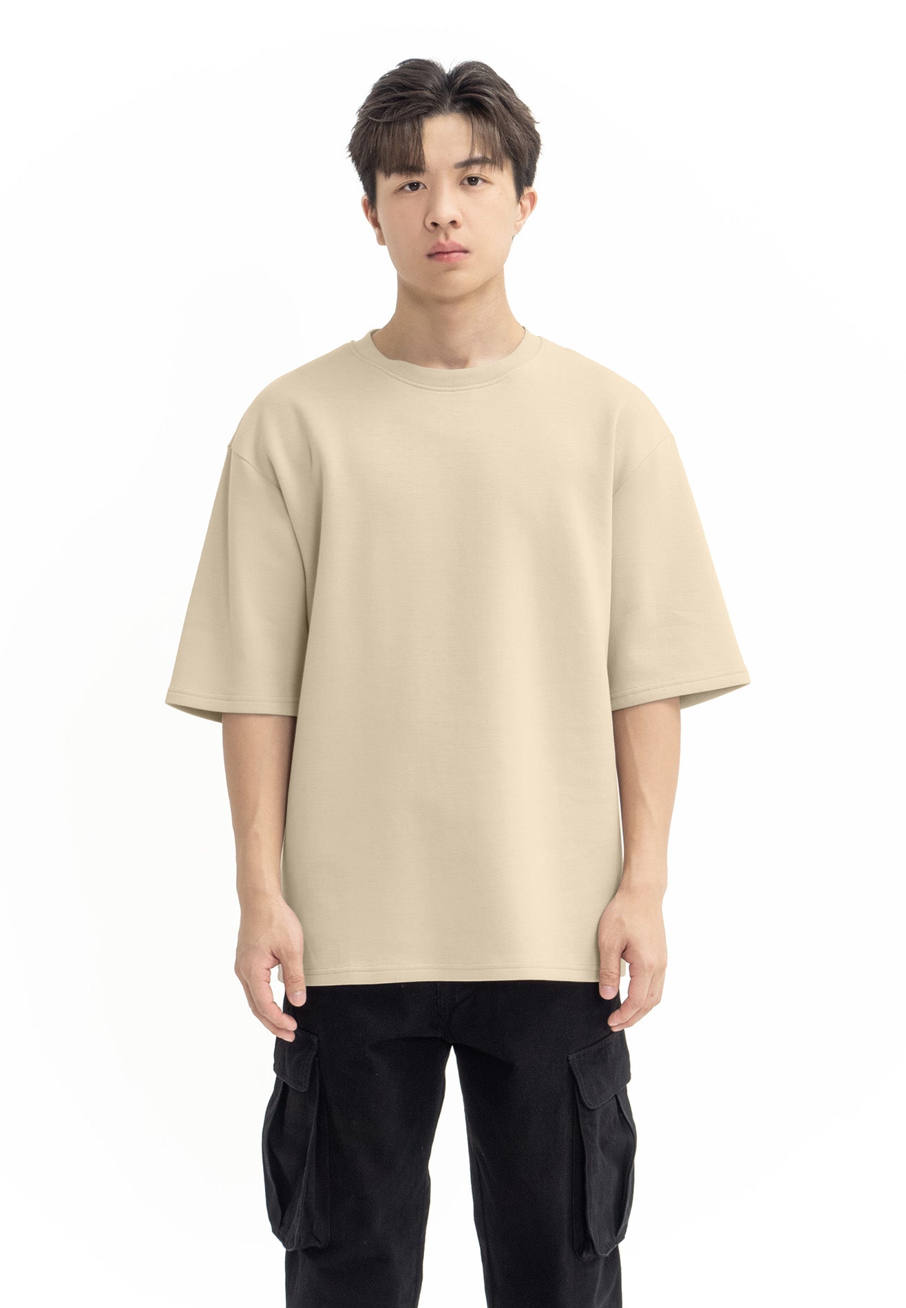 DRUM Select Oversized Comfy Short Sleeve Tee- Khaki
