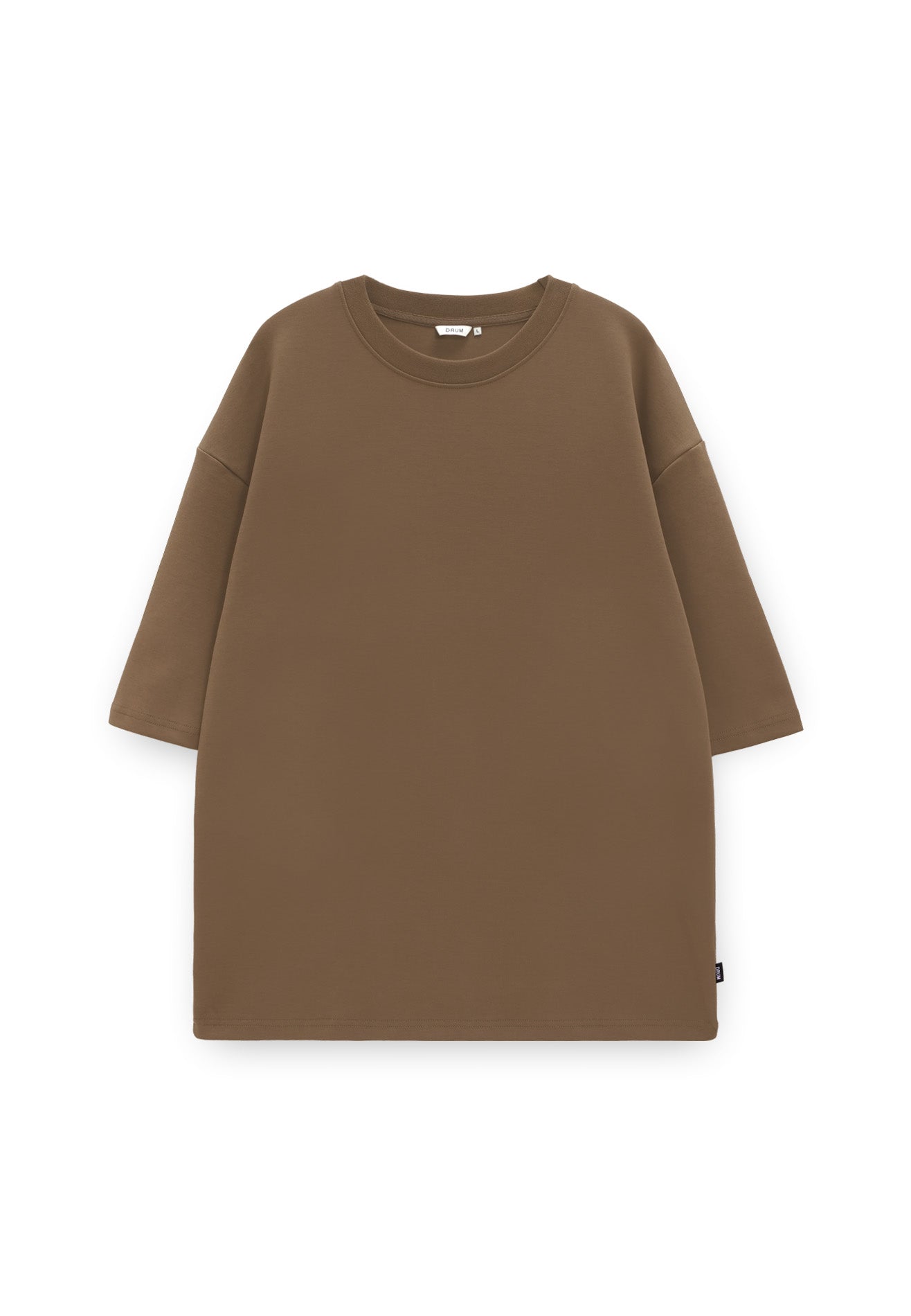 DRUM Select Oversized Comfy Short Sleeve Tee- Brown