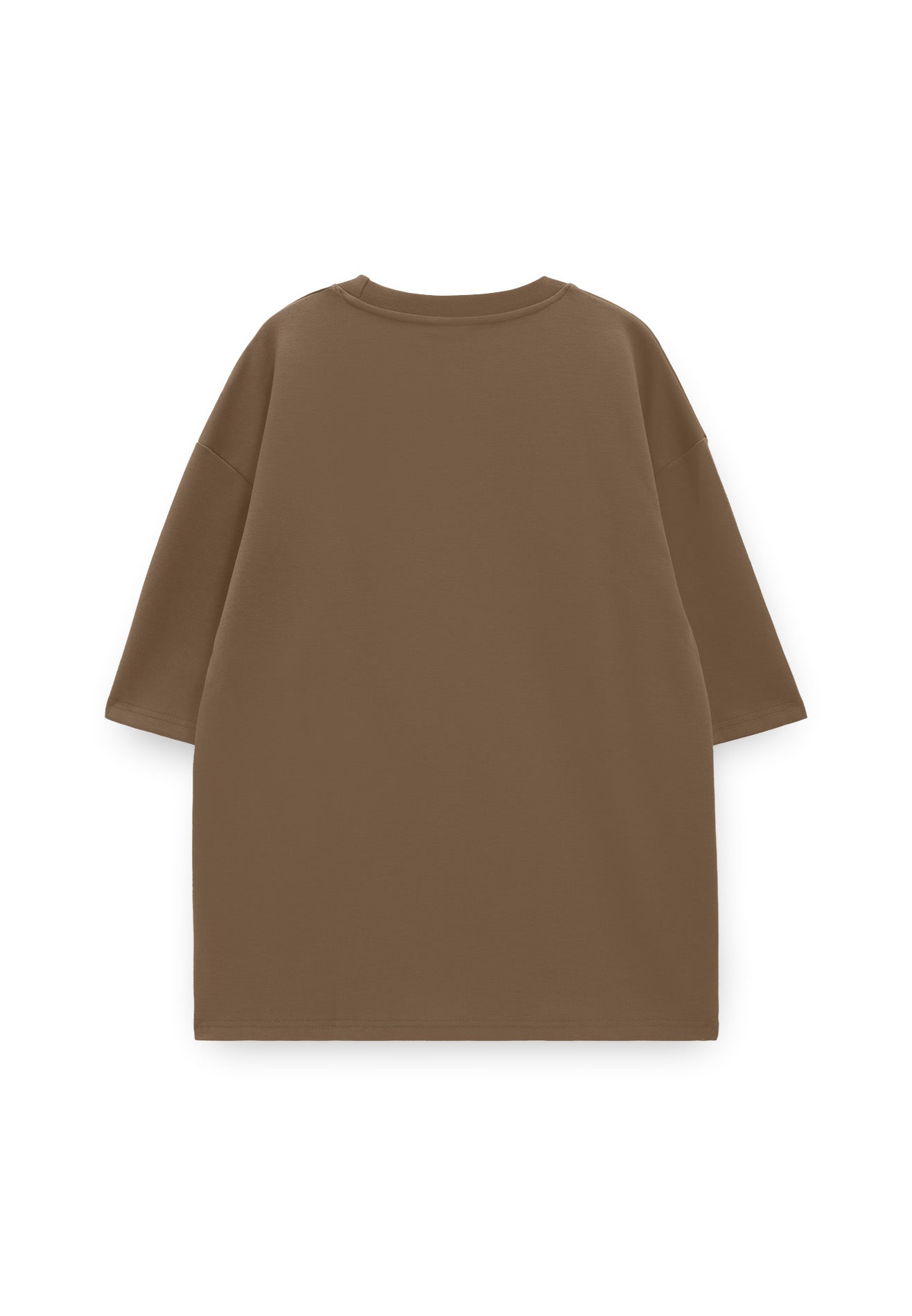 DRUM Select Oversized Comfy Short Sleeve Tee- Brown