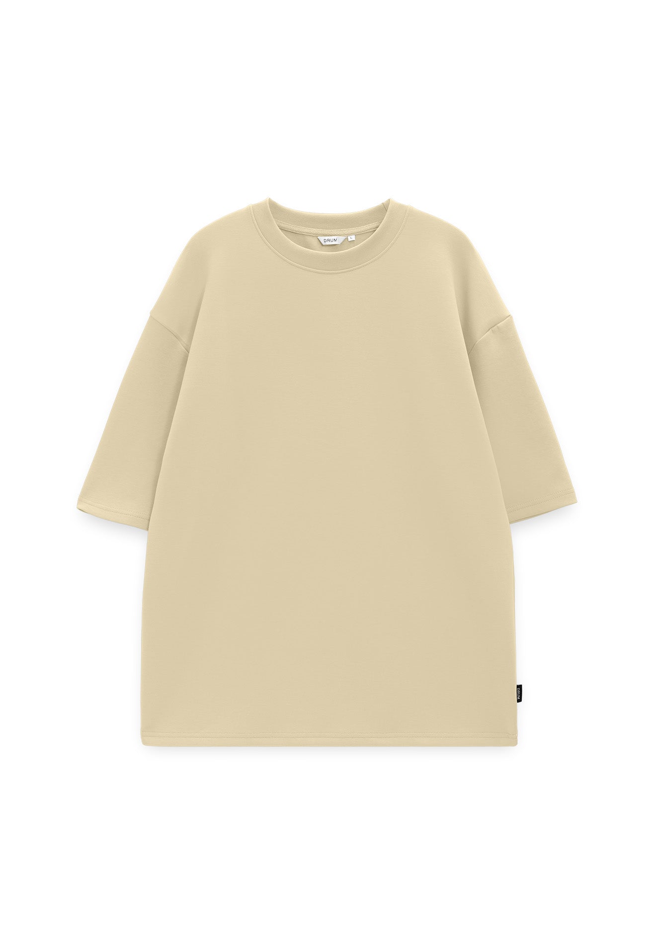 Select Oversized Casual Short Sleeve Tee- Khaki