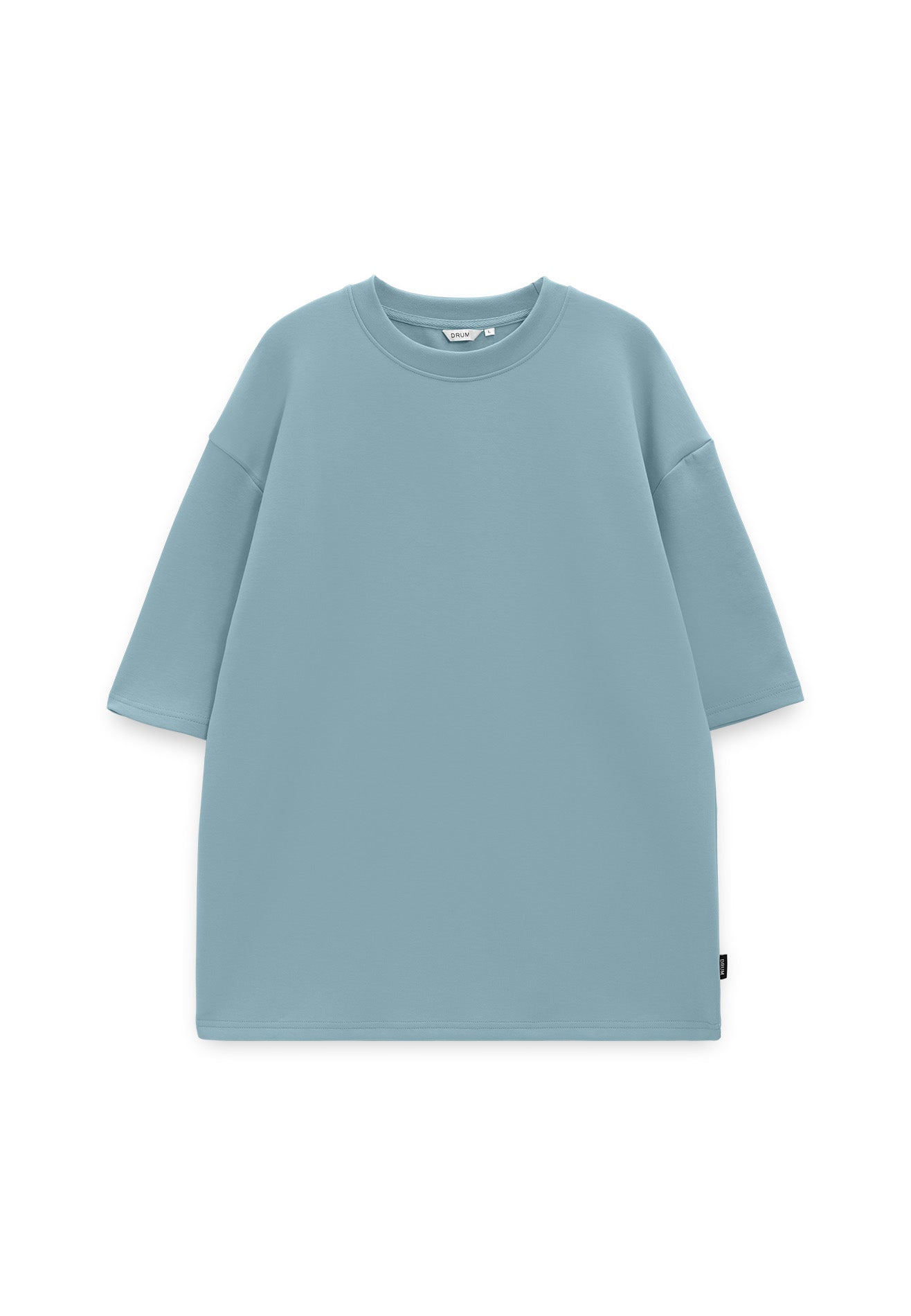 Select Oversized Casual Short Sleeve Tee- Blue