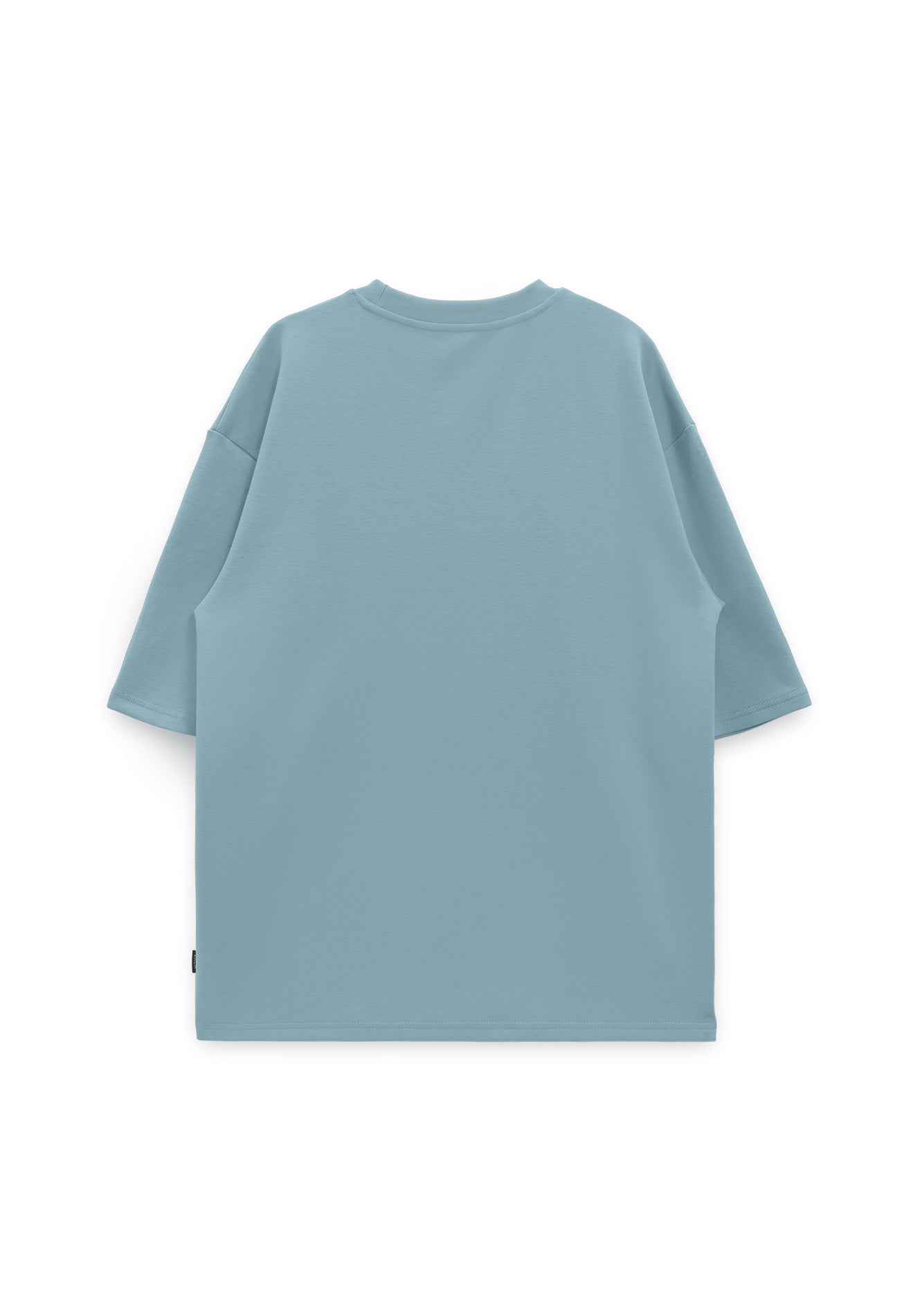 Select Oversized Casual Short Sleeve Tee- Blue