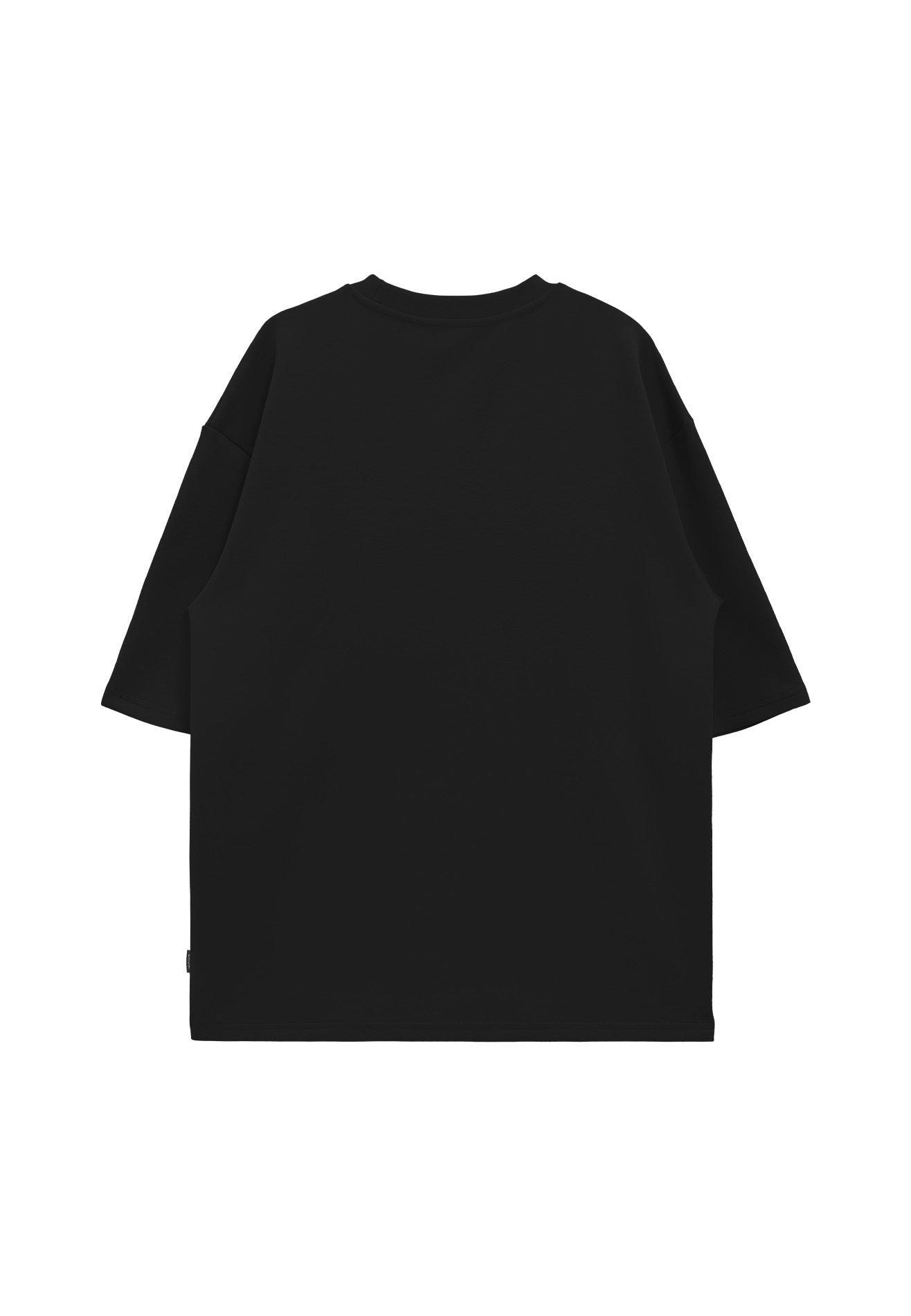Select Oversized Casual Short Sleeve Tee- Black