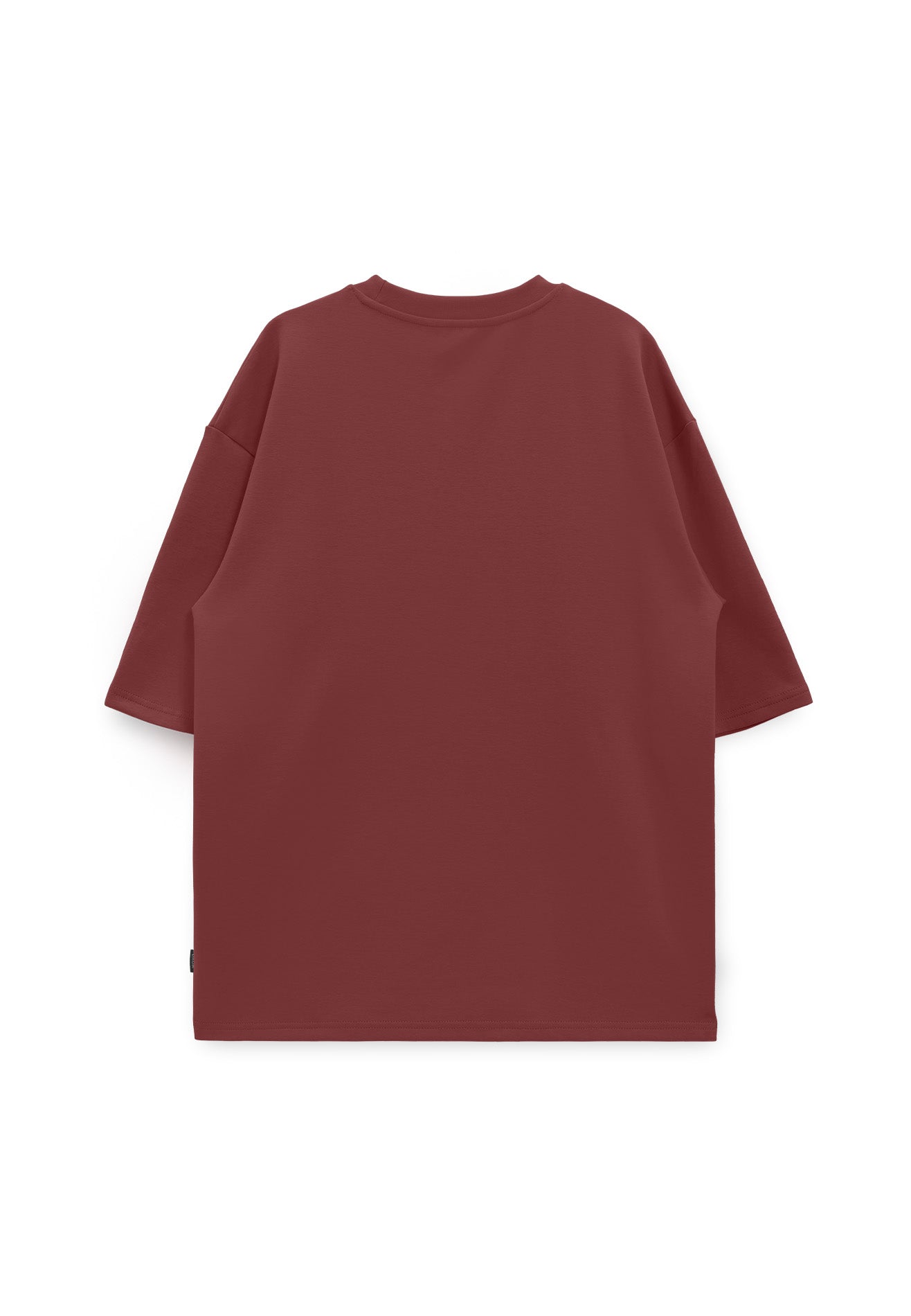 Select Colour Classic Oversized Tee- Maroon