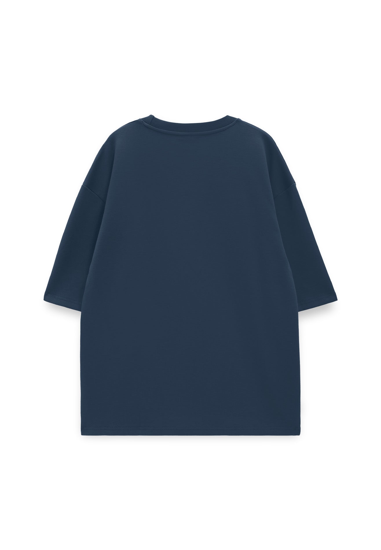 Select Colour Classic Oversized Tee- Navy