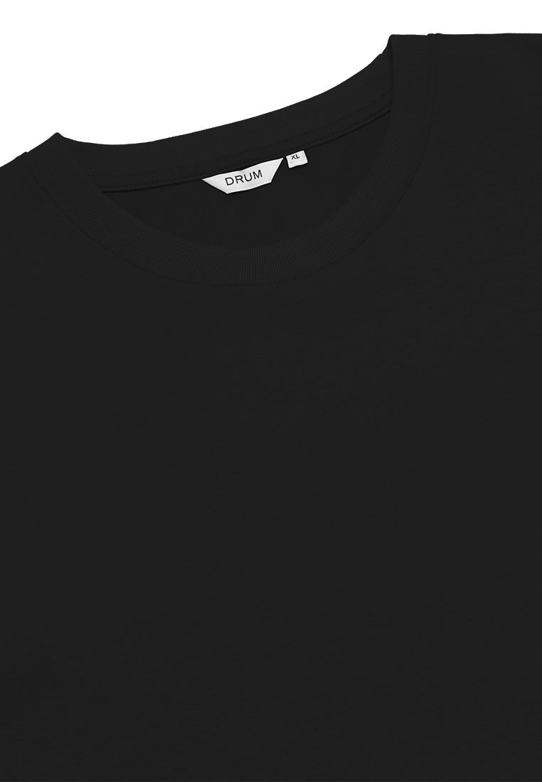 DRUM SELECT Casual Oversized Tee- Black