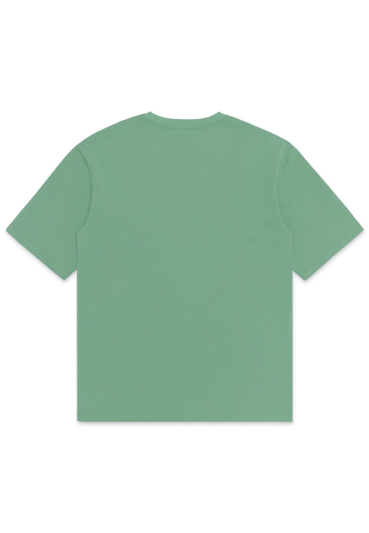 DRUM SELECT Casual Oversized Tee- Green