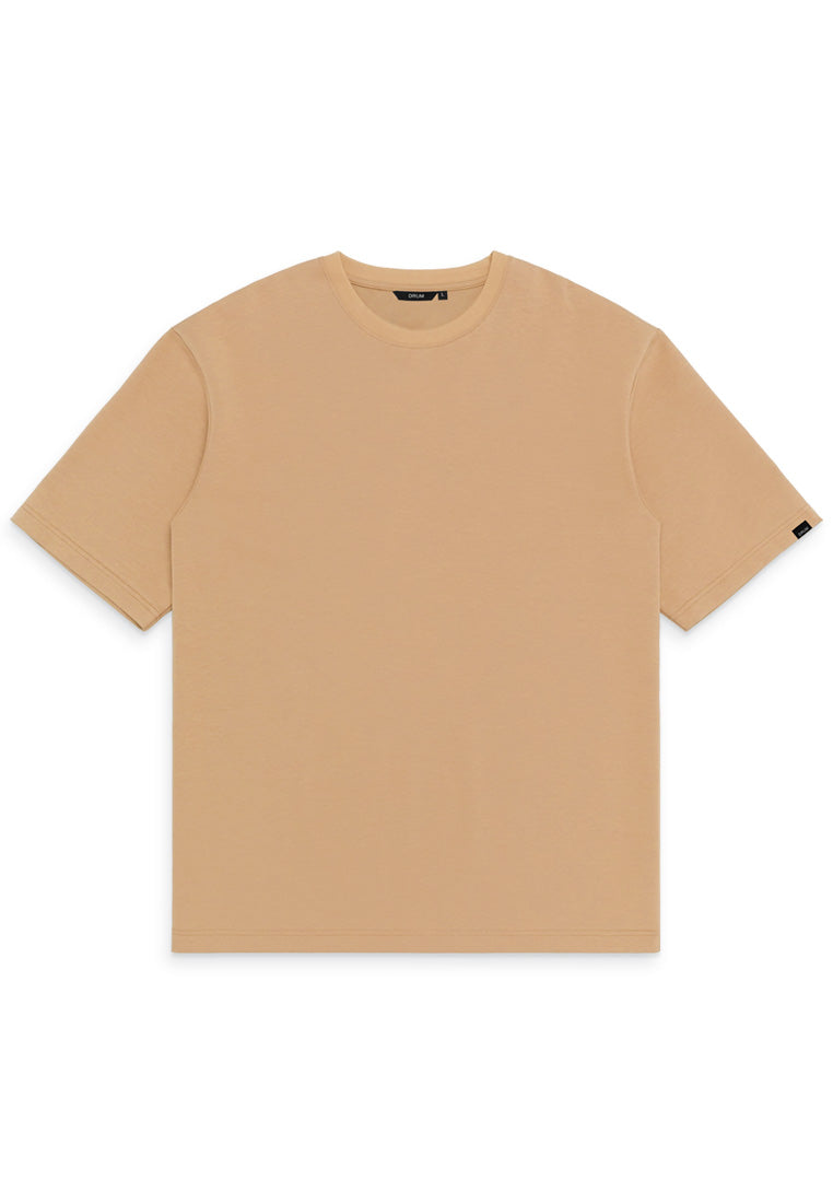 DRUM SELECT Basic Oversized Tee- Khaki