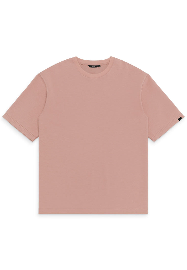 DRUM SELECT Basic Oversized Tee- Pink