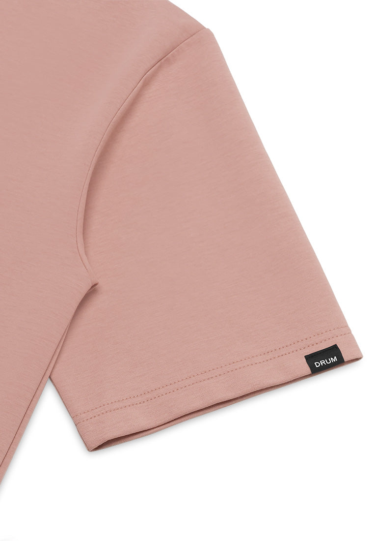 DRUM SELECT Basic Oversized Tee- Pink