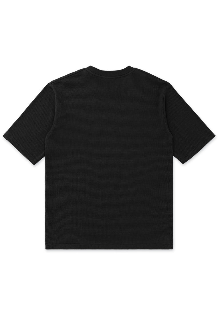 DRUM Select Waffle Oversized Tee- Black