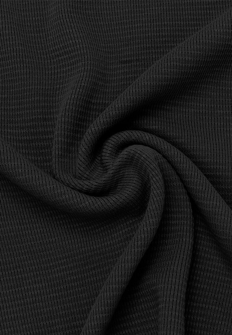 DRUM Select Waffle Oversized Tee- Black