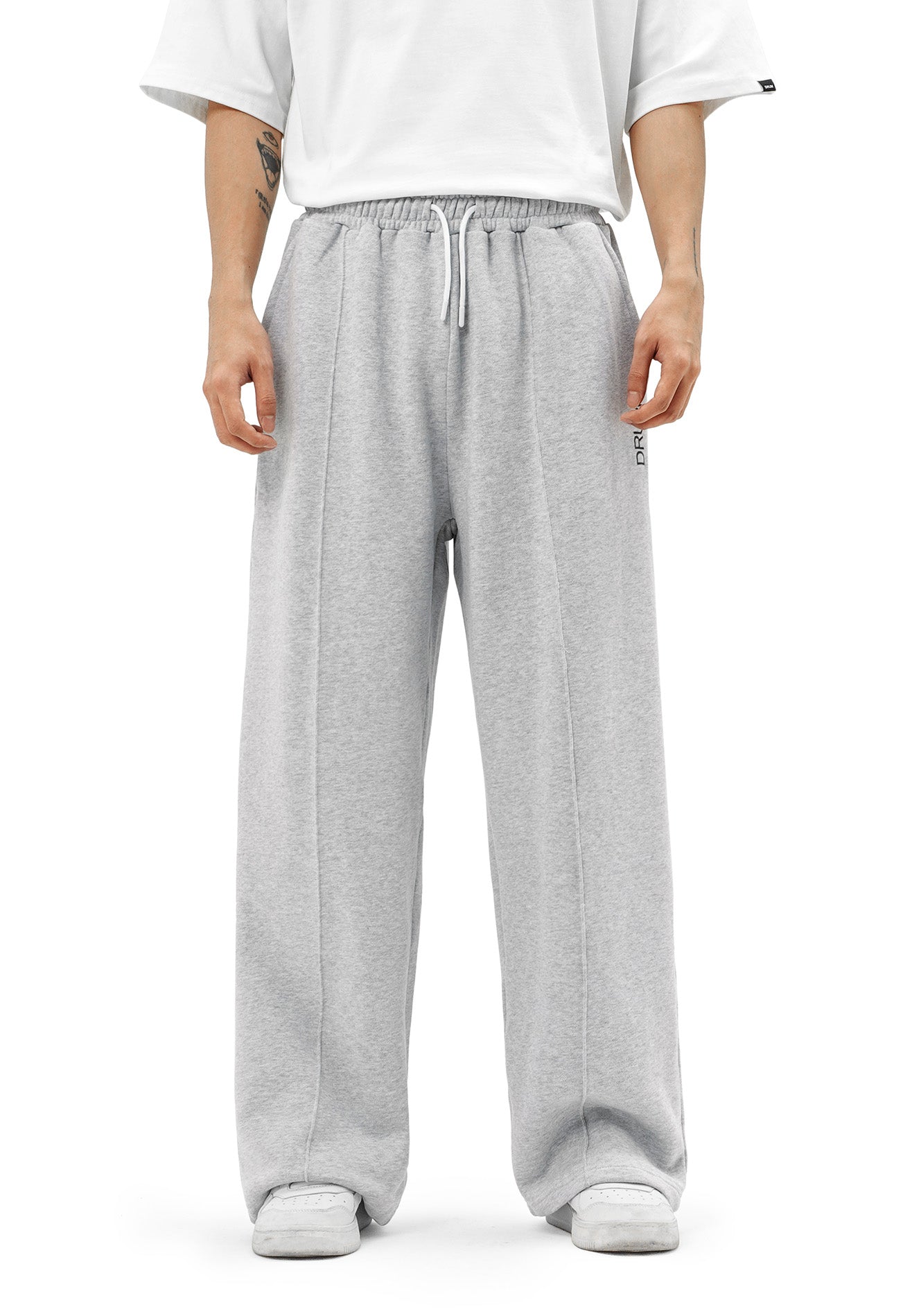 DRUM SELECT Pocket details Sweatpants- Grey