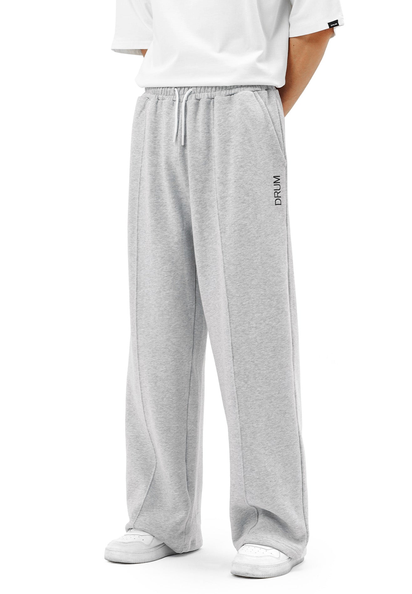 DRUM SELECT Pocket details Sweatpants- Grey