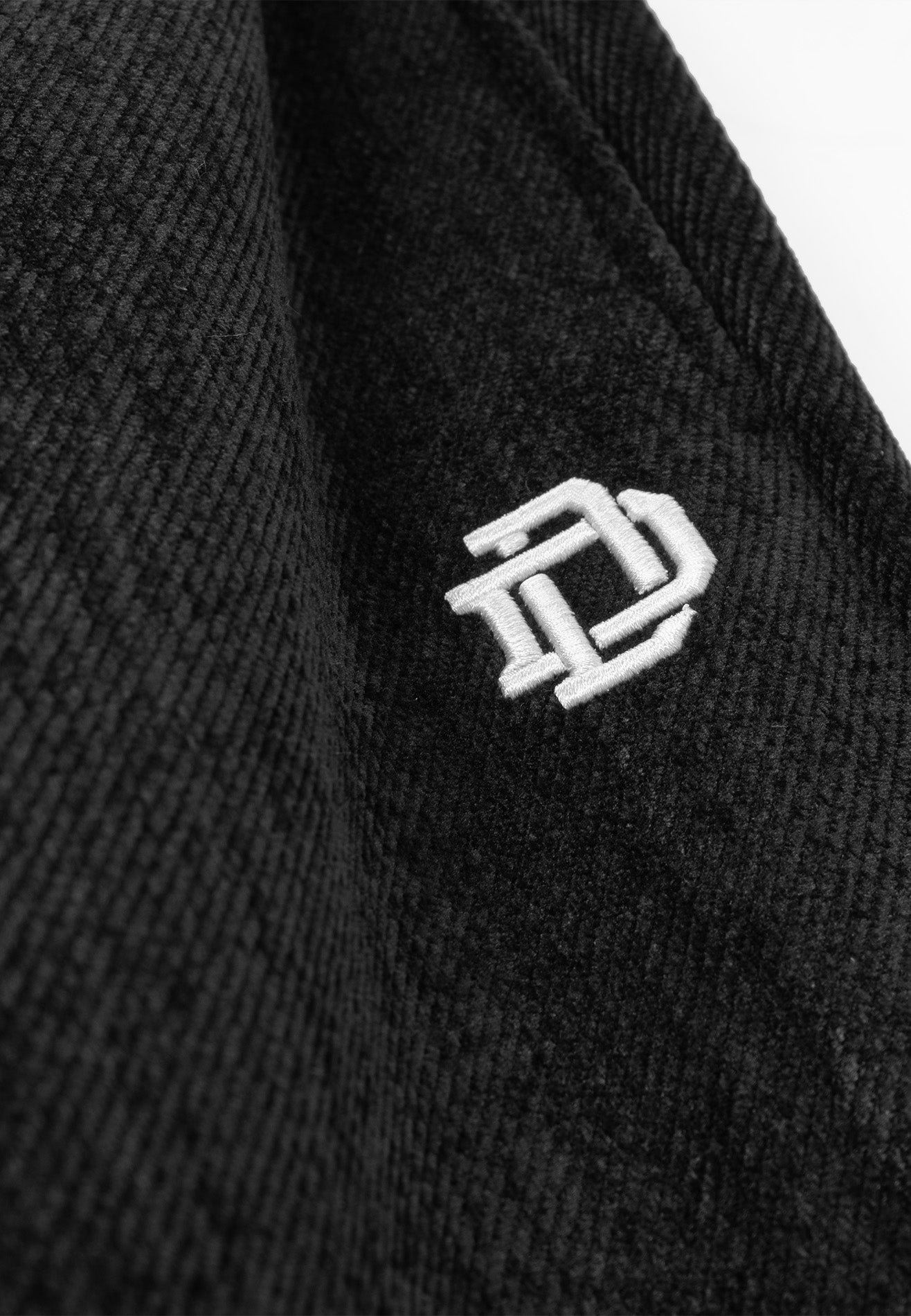 Drum x Kabilan Corduroy Logo Embroidery Sweatpants- Black