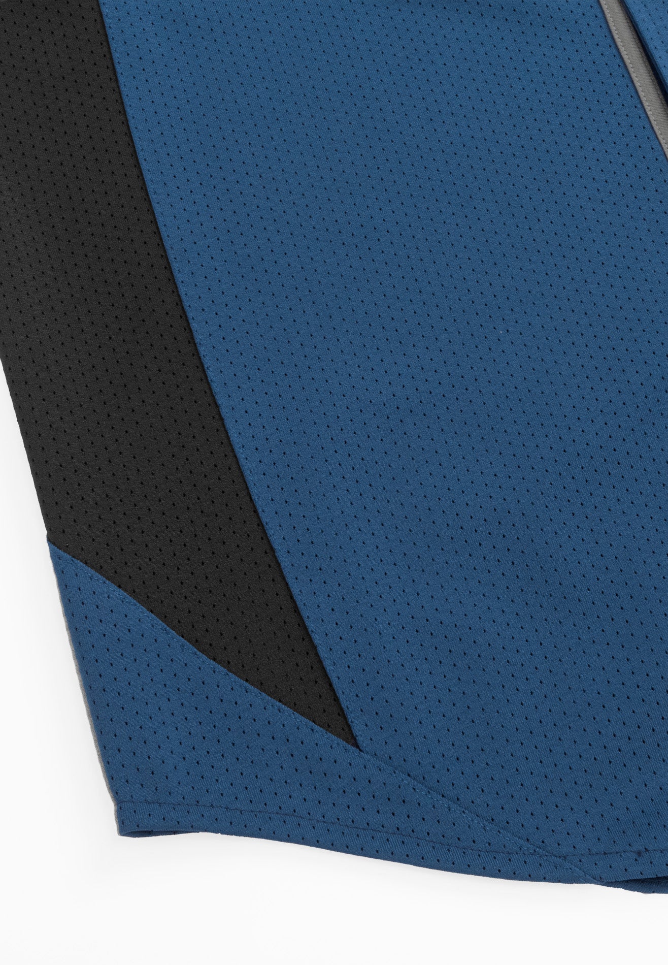 DRUM S. Reflective Patchwork Oversized Baseball Shirt- Navy