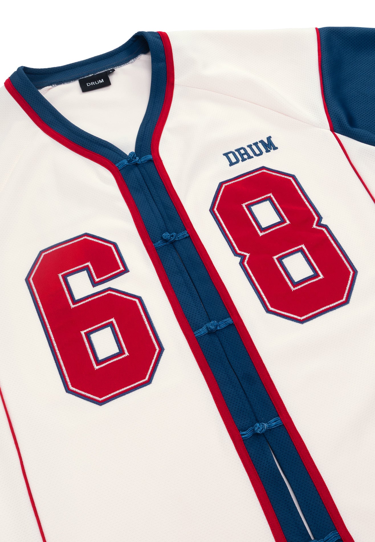 DRUM S. CNY Exclusive Baseball Shirt- White