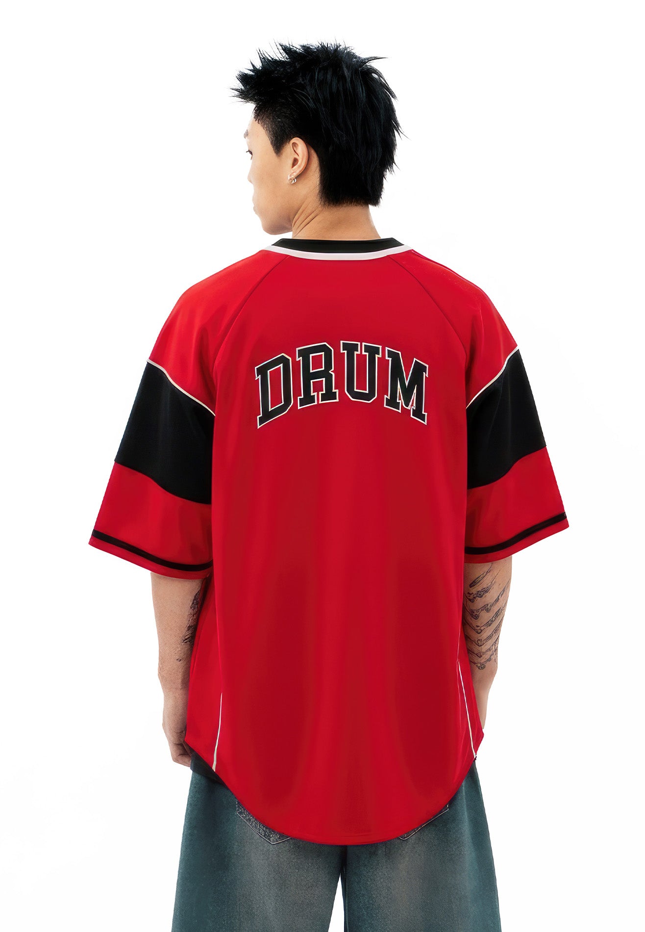 DRUM S. CNY Exclusive Baseball Shirt- Red