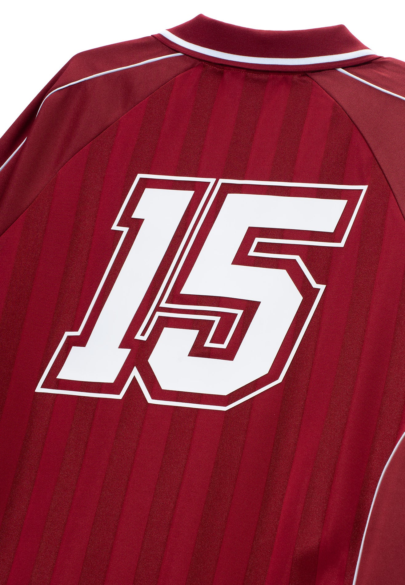 DRUM S. Striped Polo Jersey- Maroon