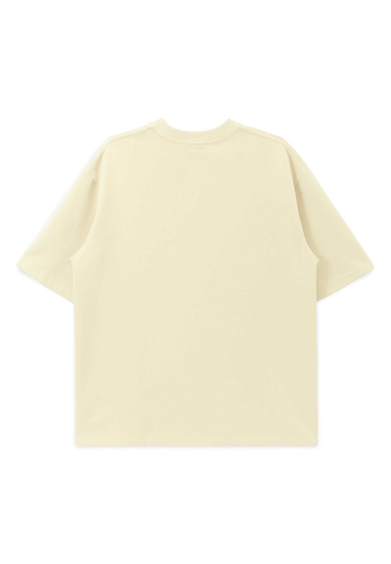 DRUM Essential Icon Embroidery Oversized Tee- Beige