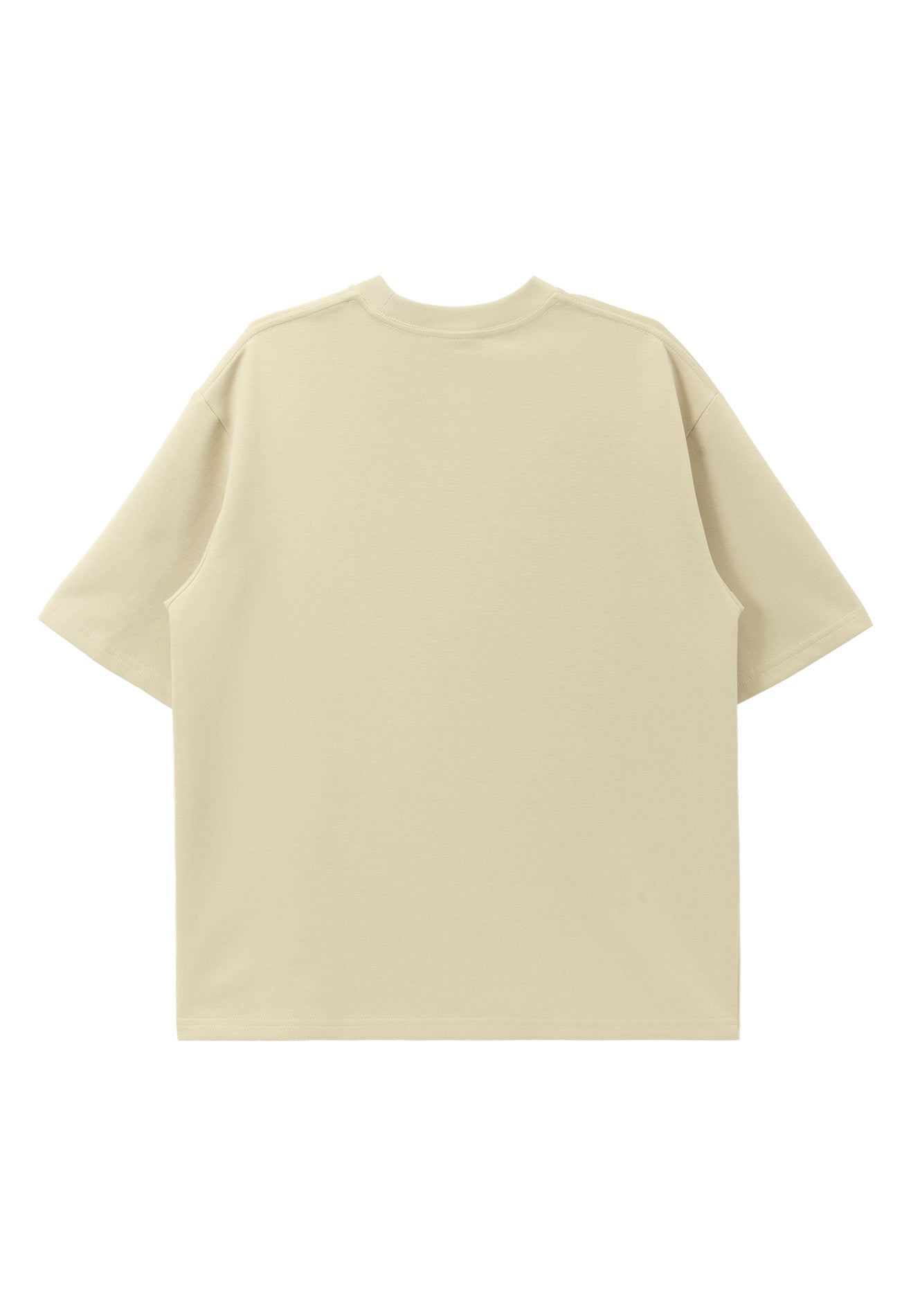 DRUM Essential Icon Embroidery Oversized Tee- Light Khaki