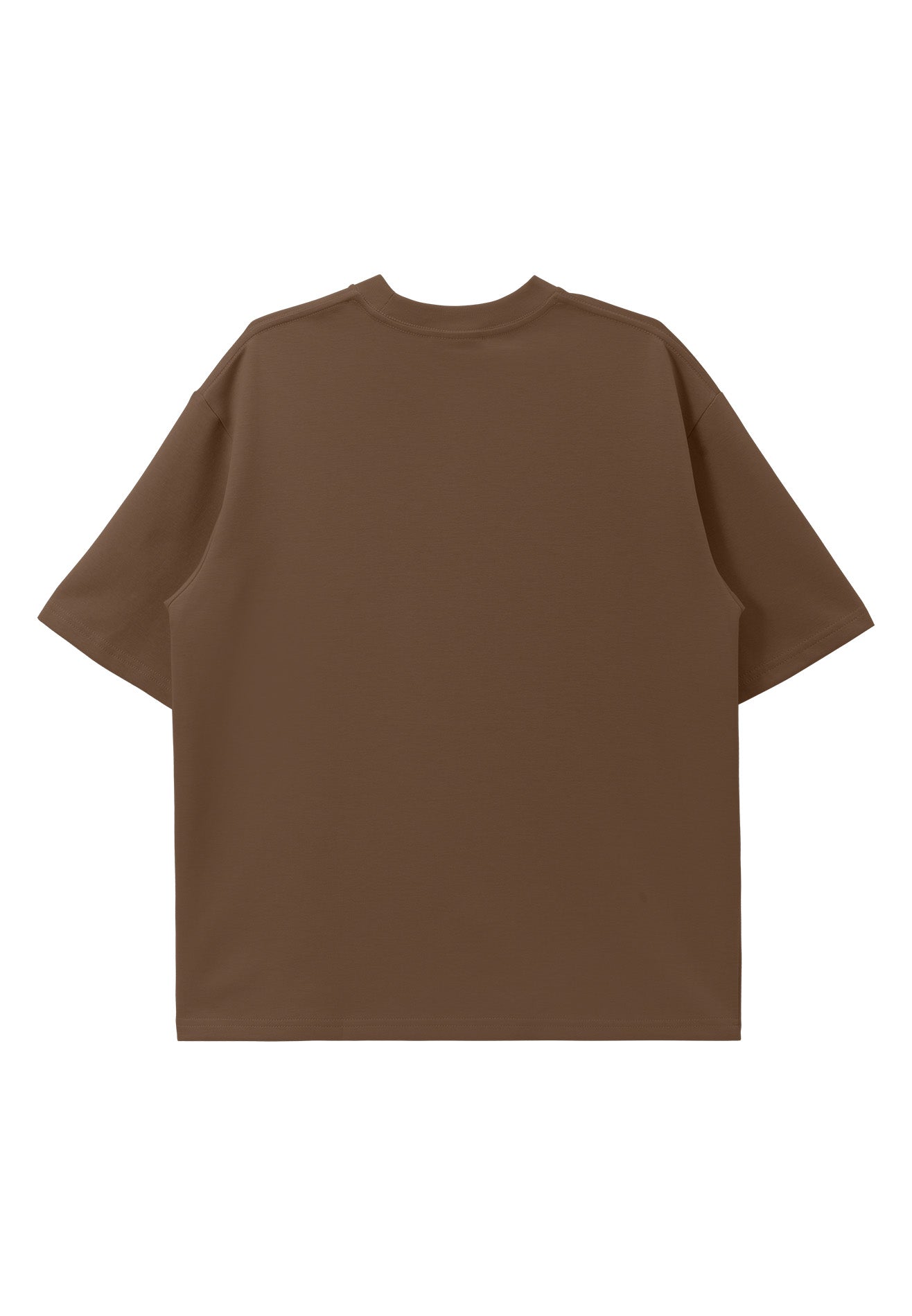 DRUM Essential Icon Embroidery Oversized Tee- Brown