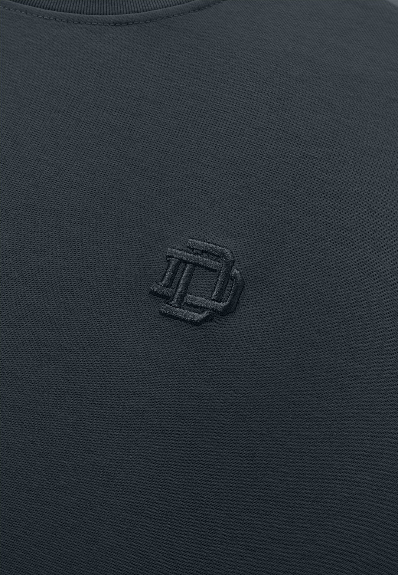 DRUM Essential Icon Embroidery Oversized Tee- Navy