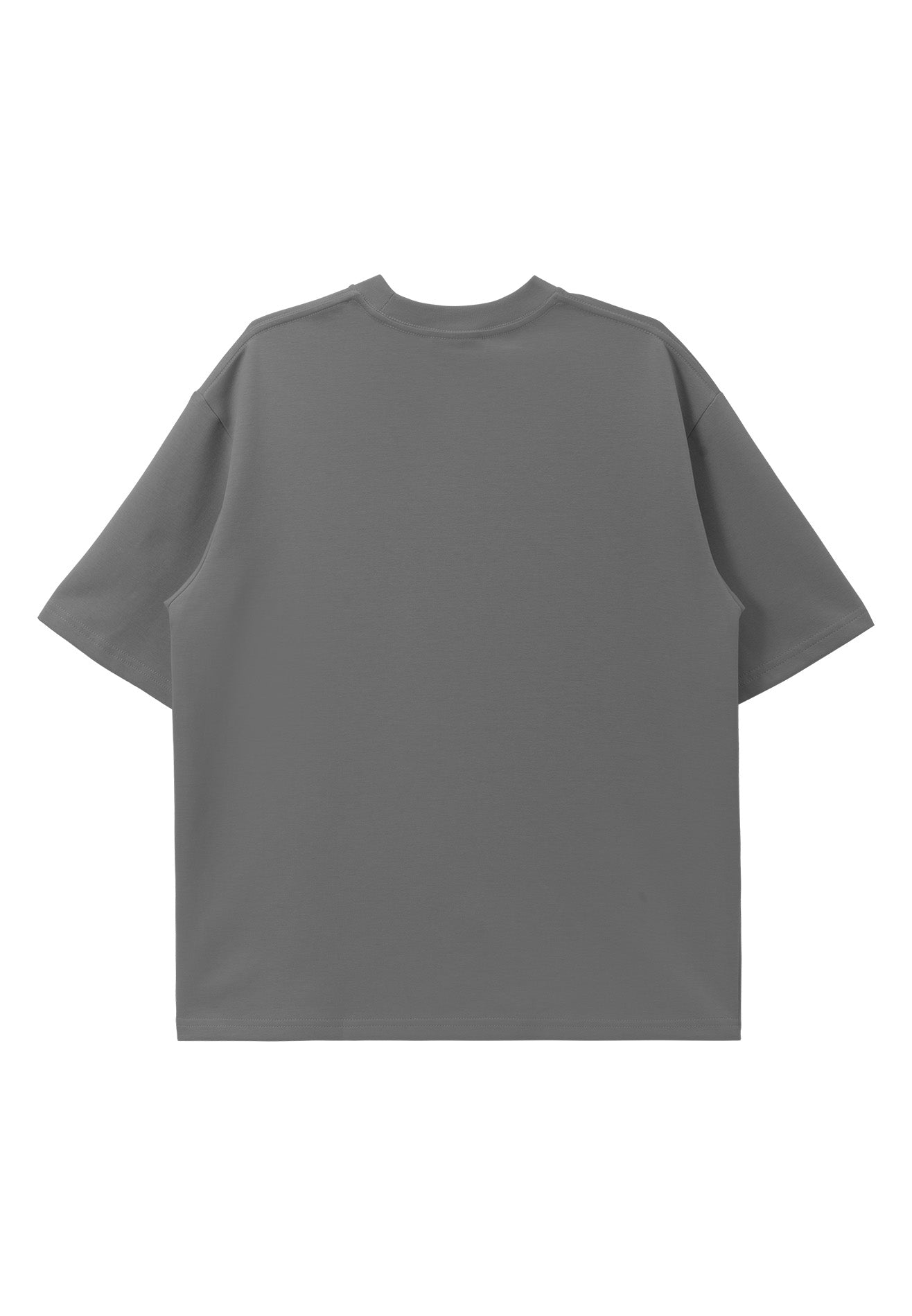 DRUM Essential Icon Embroidery Oversized Tee- Dark Grey
