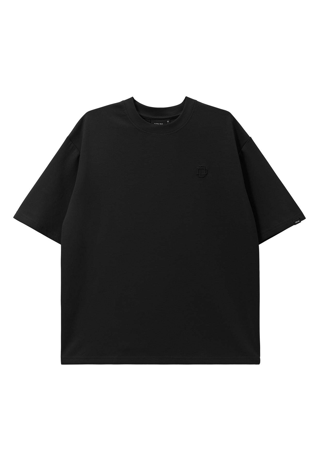 DRUM Essential Icon Embroidery Oversized Tee- Black
