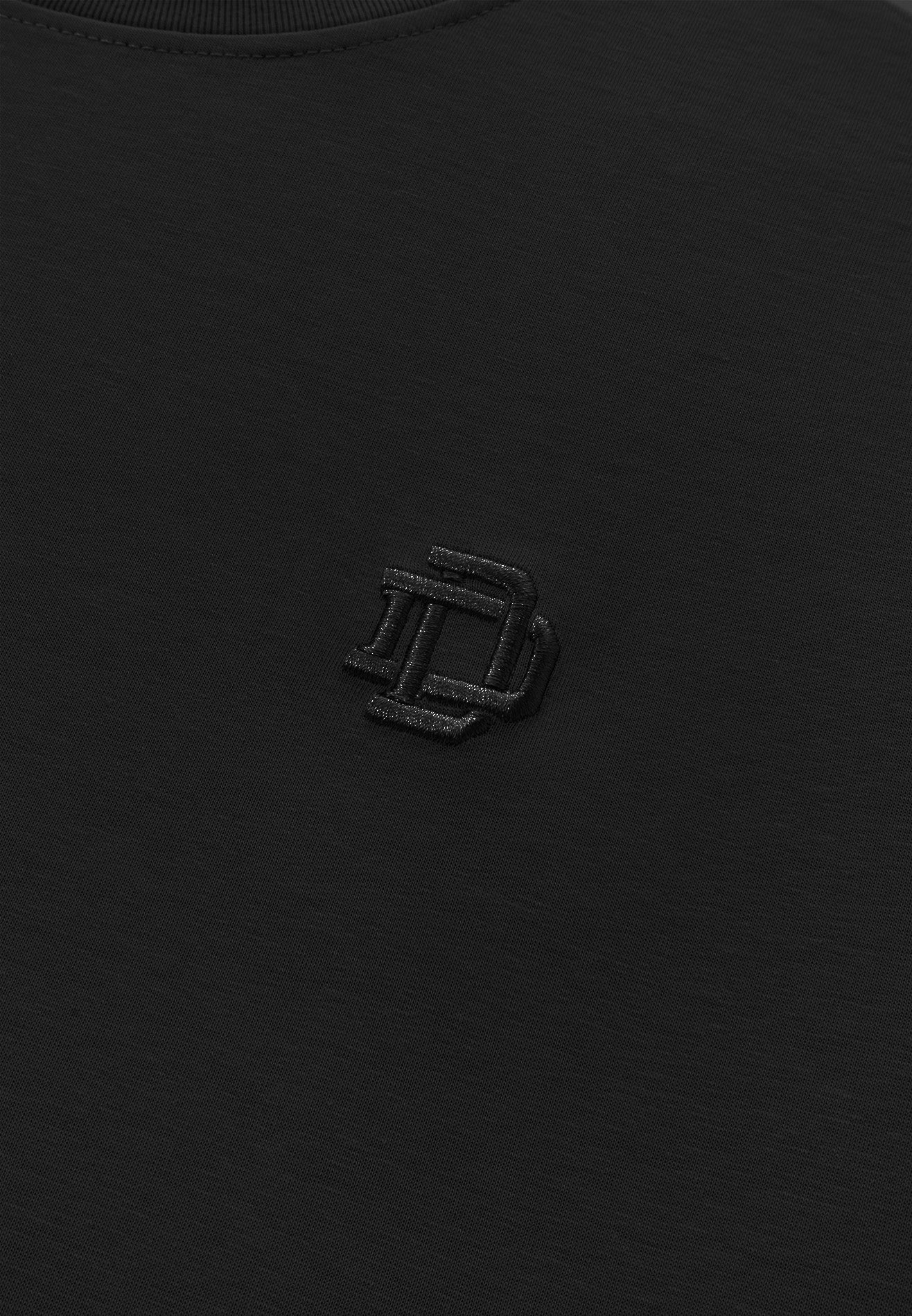 DRUM Essential Icon Embroidery Oversized Tee- Black