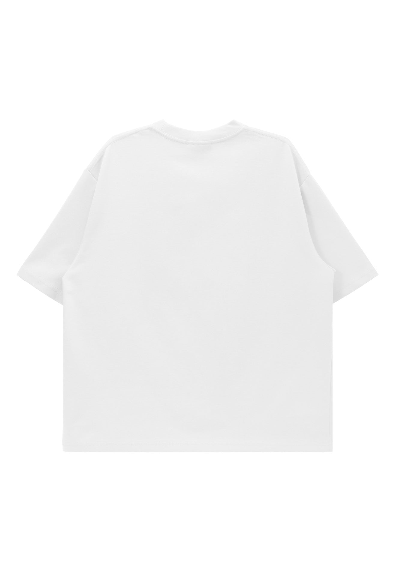 DRUM E. Football Collection Icon Embroidery Oversized Tee - White