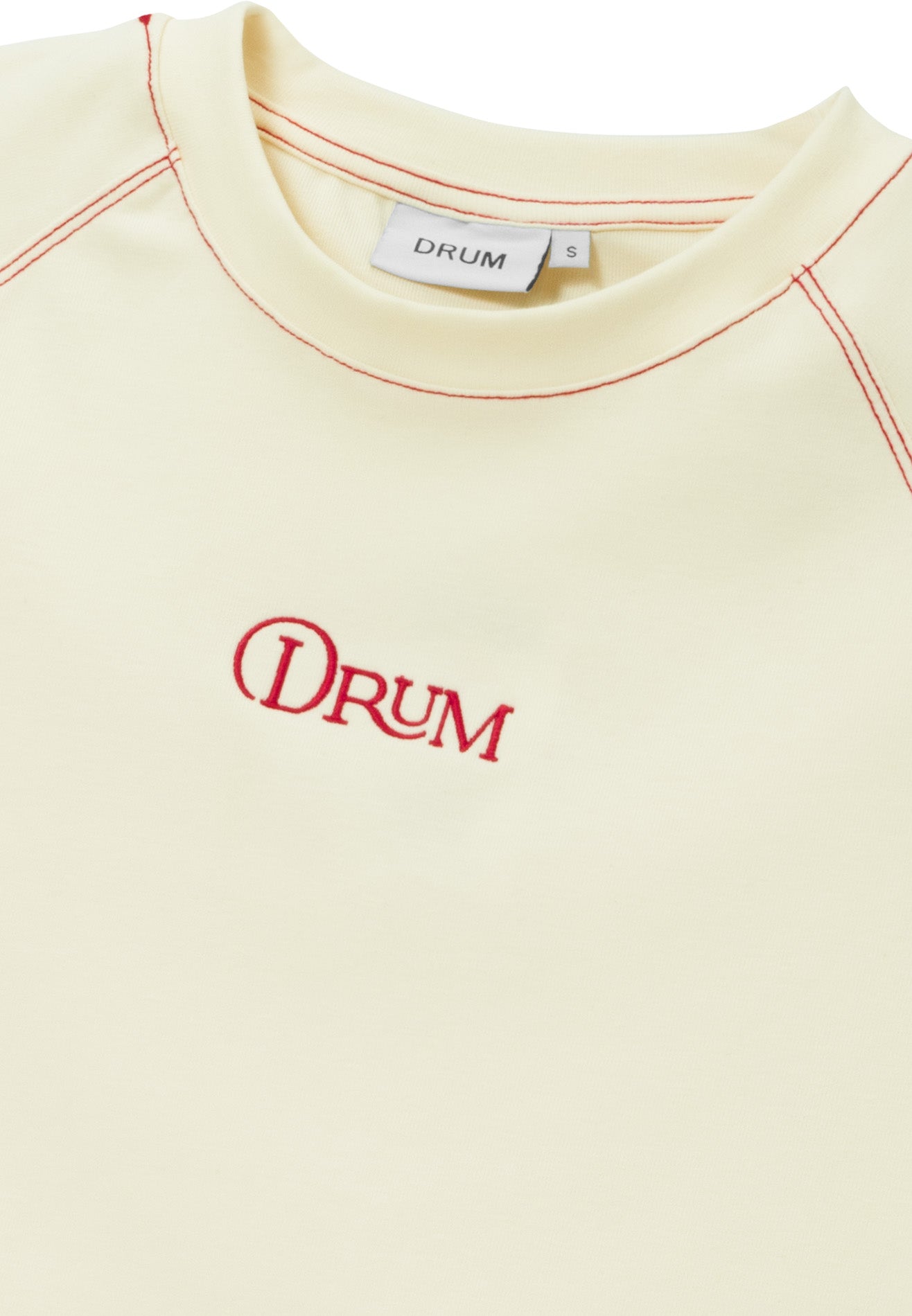 DRUM E. Women Contrast Stitches Top - Beige